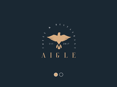 AIGLE branding design eagle flat icon illustration logo logo illustrator restaurant slogan vector