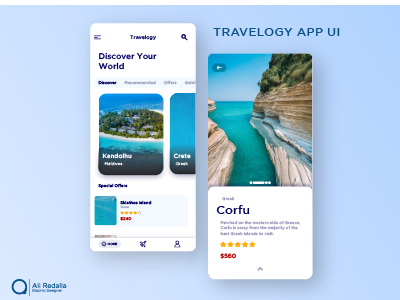 Travelogo App Ui designing