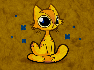 Light & Dark cat character design children darkness kitten light light and dark loop animation motion graphics pet texture vector graphics