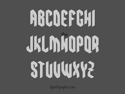 GyGisometric font. alphabet alphabet typography brand identity font font design font family glyphs isometric design letters vector graphics