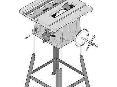 Table Saw By Francisco Gonzalez Y Garcia On Dribbble