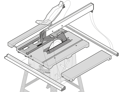 Table Saw By Francisco Gonzalez Y Garcia On Dribbble