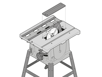 Table Saw By Francisco Gonzalez Y Garcia On Dribbble