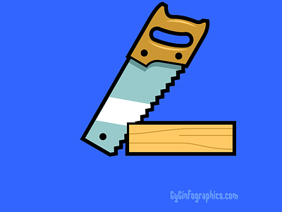 Woodworking GIF 1 carpentry gif handsaw icon instructional motion graphics panelsaw stickers technical drawing technical illustration technicalgraphics wood woodworking
