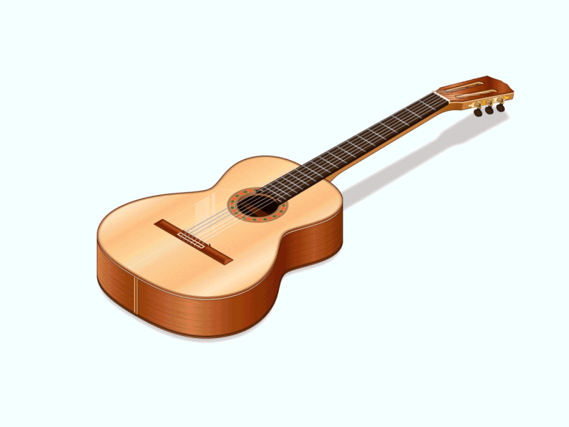 Flamenco guitar adobe aftereffects adobe illustrator assembly flamenco gif guitar isometric join motiongraphics music vector graphics woodwork
