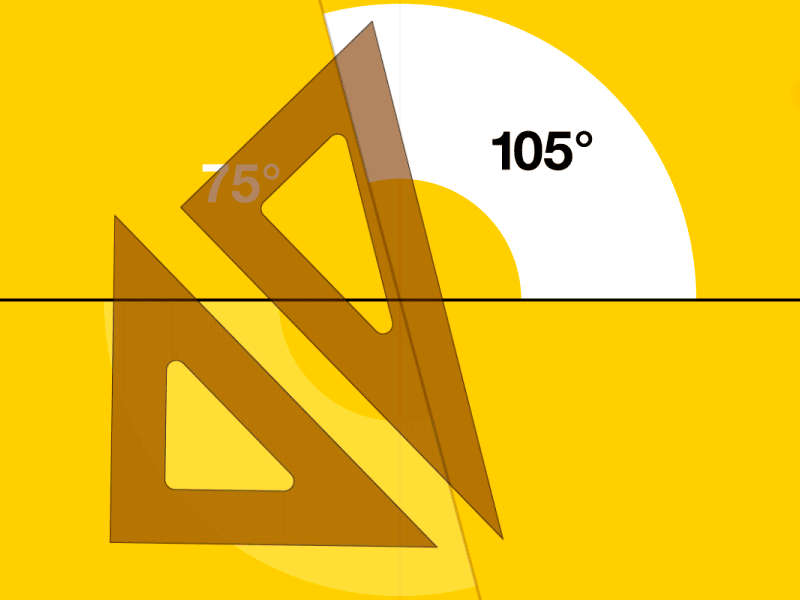 Set square and its angles. adobe illustrator aftereffects isometric mats motiongraphics set square technical drawing triangle vector graphics