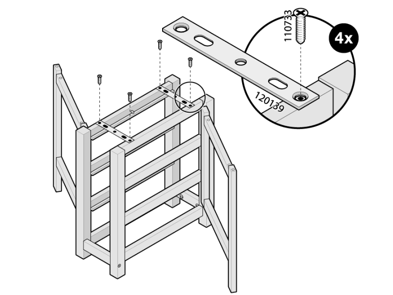 Assembly step 3 adobe aftereffects adobe illustrator assembly fanart furniture gif ikea instructions isometric manual motiongraphics technical drawing technical illustration vector graphics