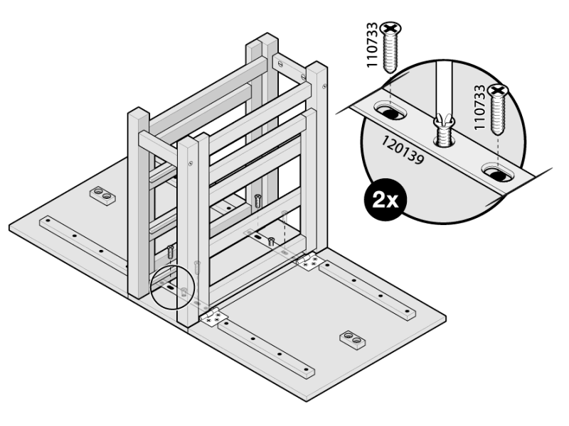 Assembly step 6 adobe aftereffects adobe illustrator assembly fanart furniture ikea instructional design instructional illustration instructions isometric manual motiongraphics step by step tech technical drawing technical illustration vector graphics