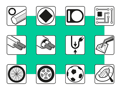 Industrial Icon Set 3 adobe illustrator communication icon icon set iconographic iconography instructional instructional illustration instructions manual sign technical drawing technical illustration vector vectorgraphic