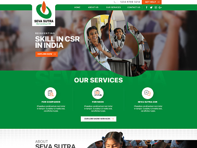 Seva Sutra Web Design custom theme ui design web design web development wordpress