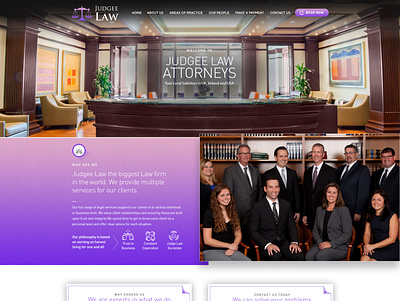 Website design for Judgee Law custom theme ui design web design web development wordpress