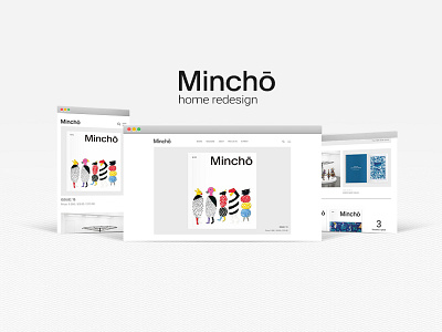 Mincho redesign clean clear design destktop mincho redesign minimal mobile mobile design ui ux web web design