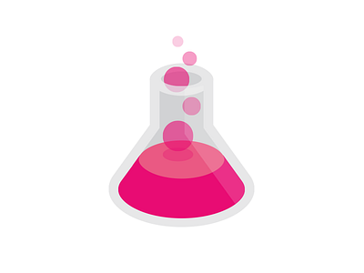 Potion icon flat icon liquid pink potion test tube