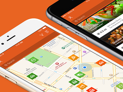 Random Food Finder App app finder food ios list map view