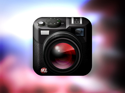 SLR Camera iPhone icon camera icon iphone lens slr
