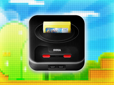 Sega MegaDrive iPhone icon drive genesis icon ios iphone mario mega photoshop sega