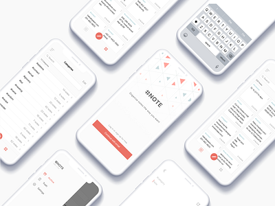 Very Simple #NOTE Taking App app design design ios minimal app design minimalism note ui ux