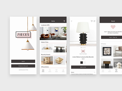 Furniture Store App app design branding design furniture furniture app ios logo minimal app design ui ux