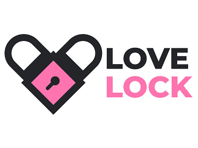 Love Lock background branding color colorful graphic illustration layout logo poster ux vector web