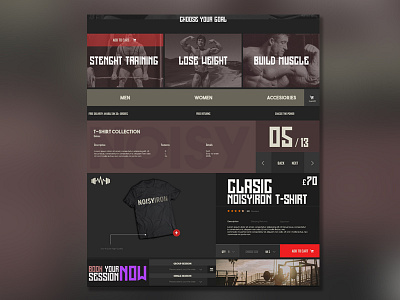 Fitness website design (Personal trainer, GYM) design ecommerce fitness gym landingpage oldschool personal trainer ui web webdesign webshop