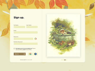 Thousand Design Challenge Day# 001 ~Sign Up design typography ui ui web design uidesign uiux web