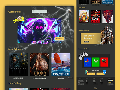 Game Store Landing Page Day# 003