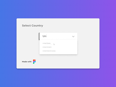 Select Country UI Design Day# 006 design mobile ui select box select country ui selection selector ui ui web design uidesign uiux web