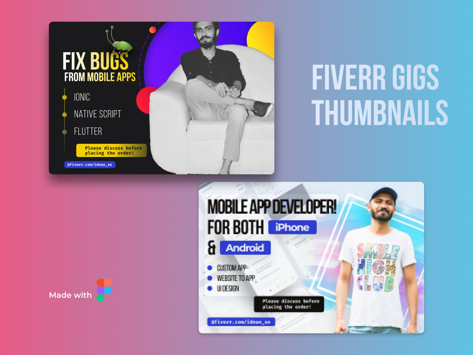 Fiverr Gigs Thumbnails UI Design Day 007 by Anjum Ayoub on Dribbble