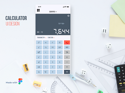 Calculator Mobile App UI Design Day# 008 calculator calculator app calculator ui design minimalist mobile ui ui ui inspiration uidesign uiux