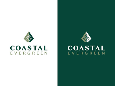 Coastal Evergreen Logos Primary branding landscape landscaping logo logo design