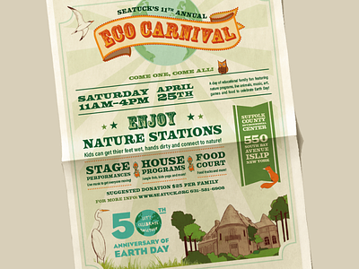 Eco Carnival Logo + Event Materials Design art direction design event flyer logo poster