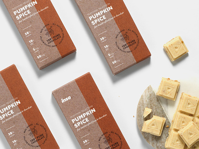 Insa Pumpkin Spice Chocolate Bar design packaging design