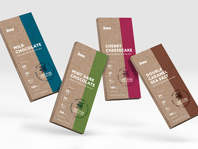 Insa Chocolate Bar Line design packaging design