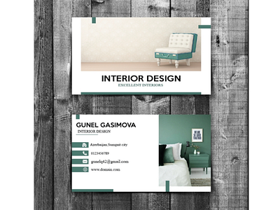Furniture visiting card design and mockup abstract design furniture visitingcard