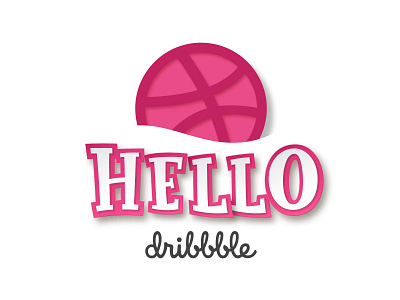 Hello Dribbble | Paper Font design font hello illustration papercut type art type design typedesign typeface typography vector