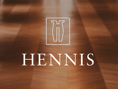 Hennis logo branding design furniture company logo