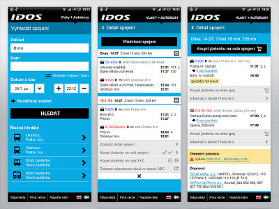IDOS - Czech transport search engine