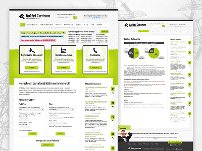 Aukční Centrum - website design simple webdesign