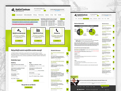 Aukční Centrum - website design