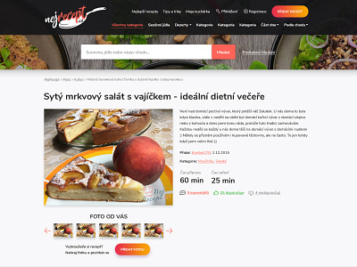 Nejrecept.cz - Detail design ux webdesign