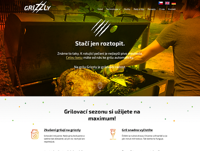 Grizzly onepage webdesign