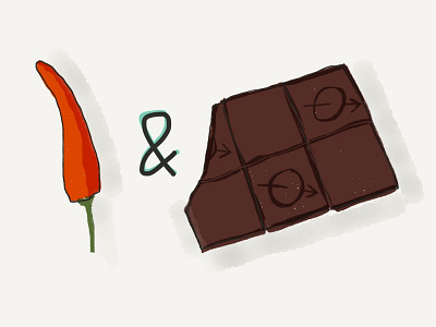 Chilli & Chocolate illustration