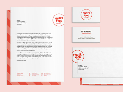 Fingerfood bakery branding catering fingerfood food futura identity