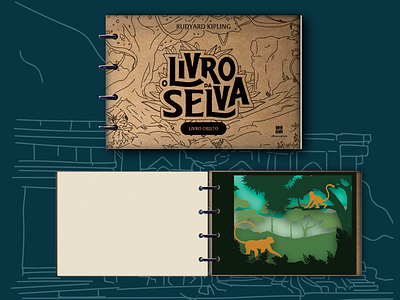 Livro da Selva book book cover booking booklet id visual logo mogli mowgli