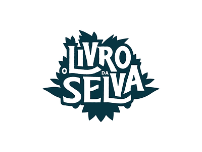 O Livro da Selva - Logo book book cover booking design jungle book logo