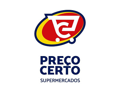 Logo Preco Certo brand brand identity branding design graphicdesign groceries logo logo design logofolio logotype supermercado