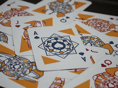 Baralho moon phases cards deck design illustration illustrator poker