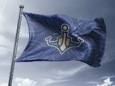 Abrigo do marinheiro brand branding flag logo logotype mar marine marinheiro ocean oceano