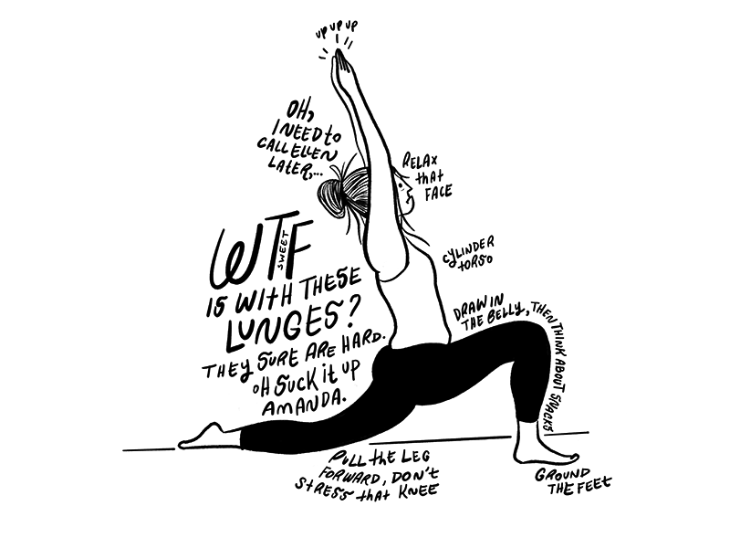 Yoga Mind - Pt. 3 comic illustration lettering yoga