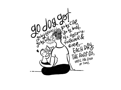 Go Dog Go autobiographical comic illustration
